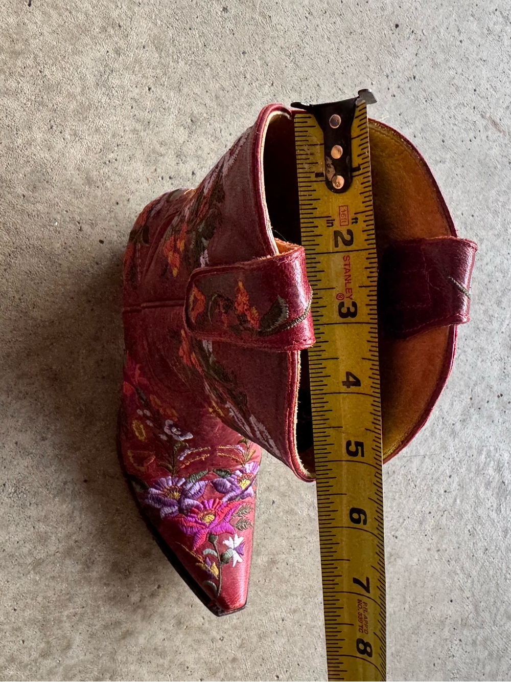 Old Gringo Sora Women's Red Ankle Boots with Floral Embroidery 7 B - Picture 12 of 16